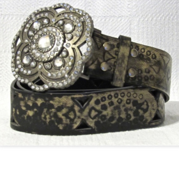 YMI Jeanswear Western Bling Buckle Fashion Belt (Bling Buckle Only) - Picture 8 of 13